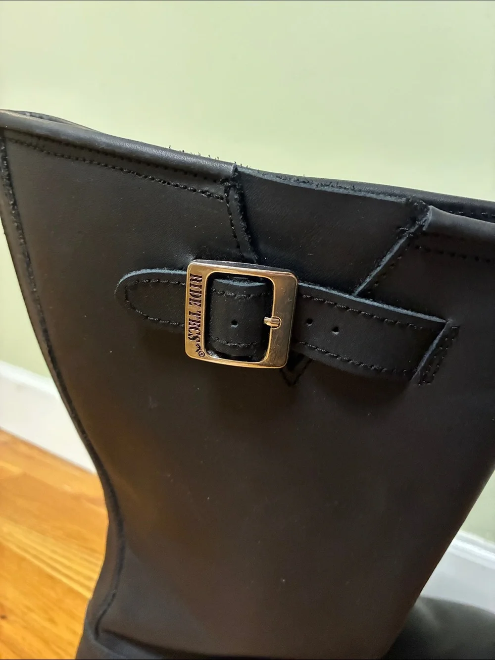 Ride Tecs Black Tall Buckle Riding Boots